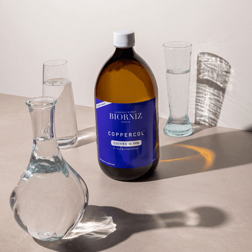 COPPERCOL Cuivre liquide - Flacon en verre ambré & 100 % made in France