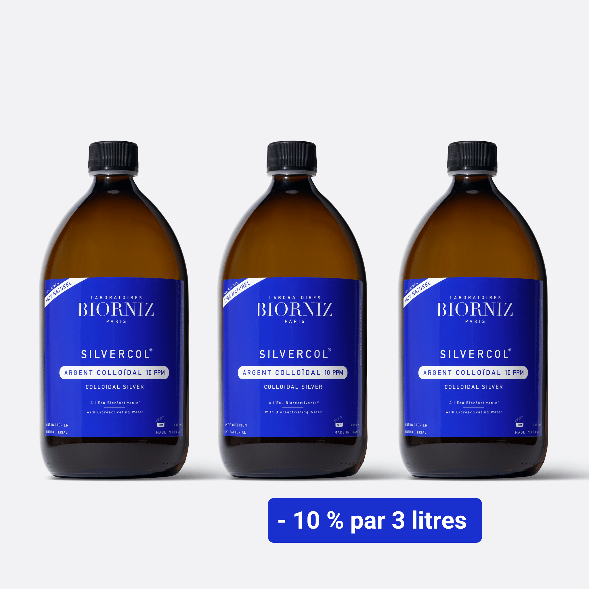 Argent Colloïdal 10 ppm - LABORATOIRES BIORNIZ